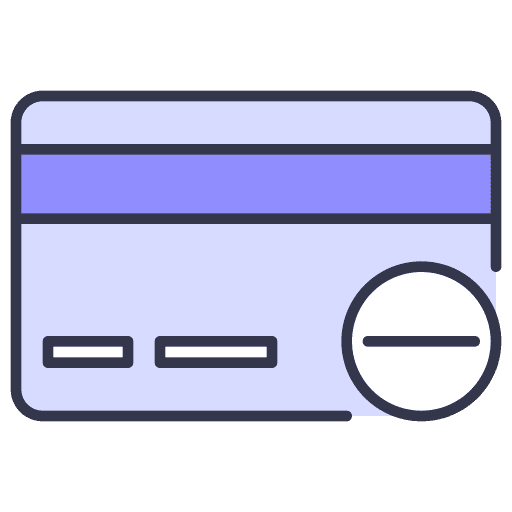 Credit card business and finance cancel commerce icon Credit card business and finance cancel commerce icon