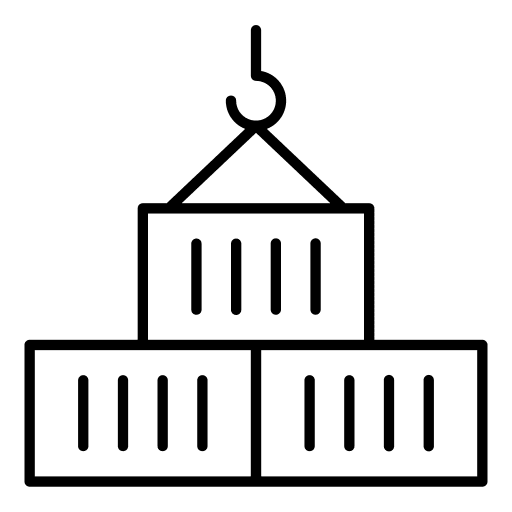 Hook cargo shipping industry icon Hook cargo shipping industry icon