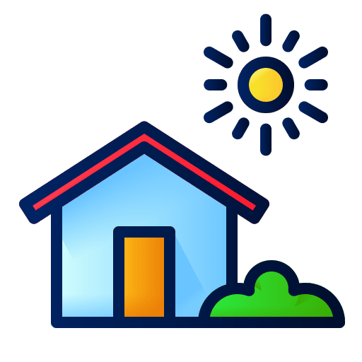 House house sunny morning icon House house sunny morning icon
