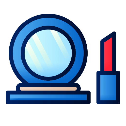 Makeup lipstick beauty mirror icon Makeup lipstick beauty mirror icon