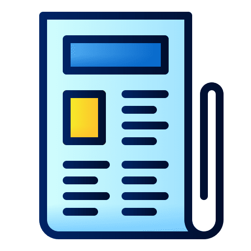Newspaper communications news press icon Newspaper communications news press icon