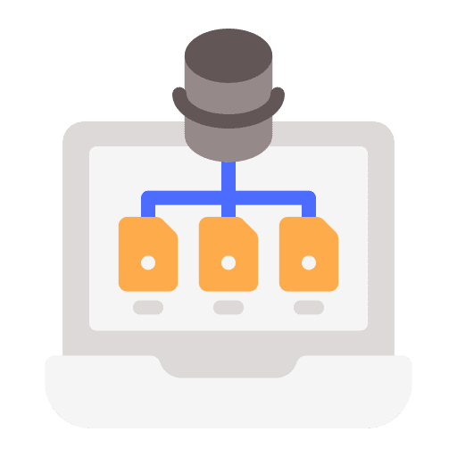 Database file computer technology icon