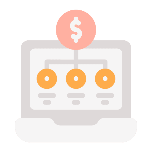 Digital currency online banking mobile phone money icon