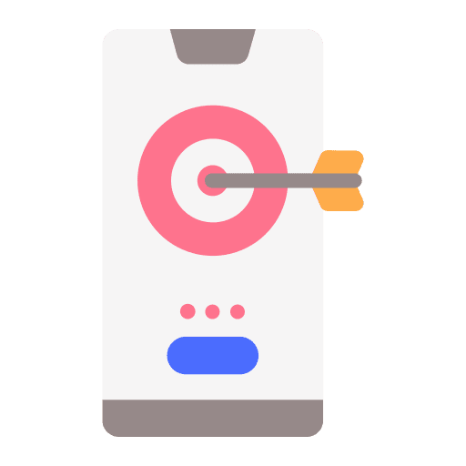 Target focus financial goal icon Target focus financial goal icon
