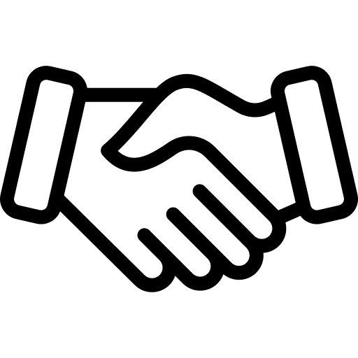 Agreement handshake partnership hand icon