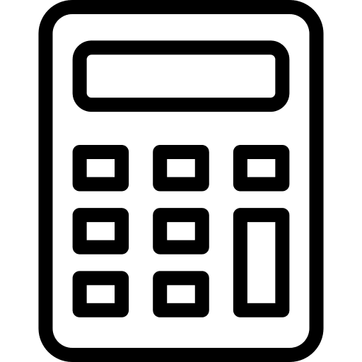 Calculator education calculating mathematics icon