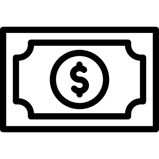 Banknote money business currency icon