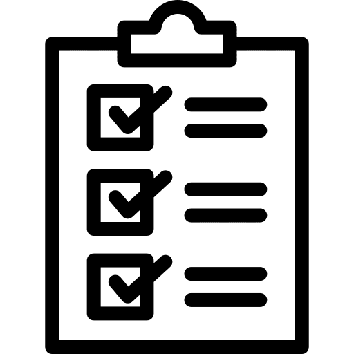 Checklist compliance files and folders list icon