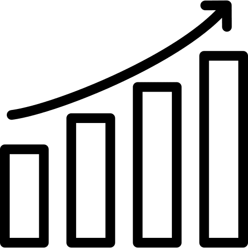 Growth graph business and finance diagram growth graph icon