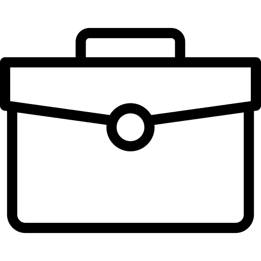 Portfolio professional work suitcase icon
