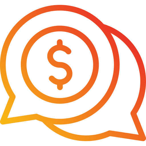 Faq chat bubble chat dollar icon Faq chat bubble chat dollar icon