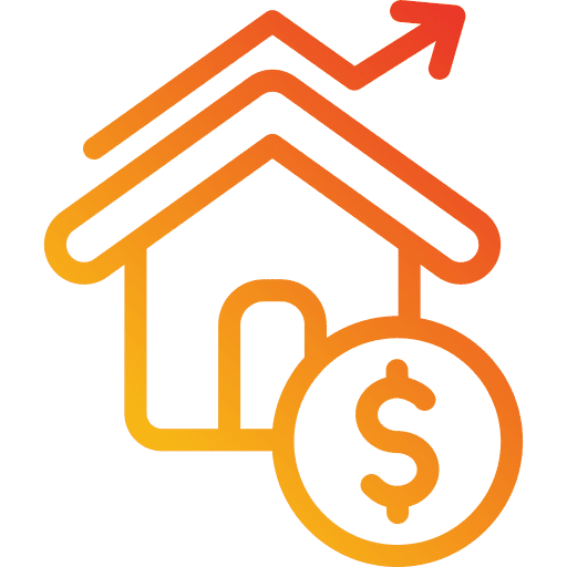 Real estate buildings real estate sale icon