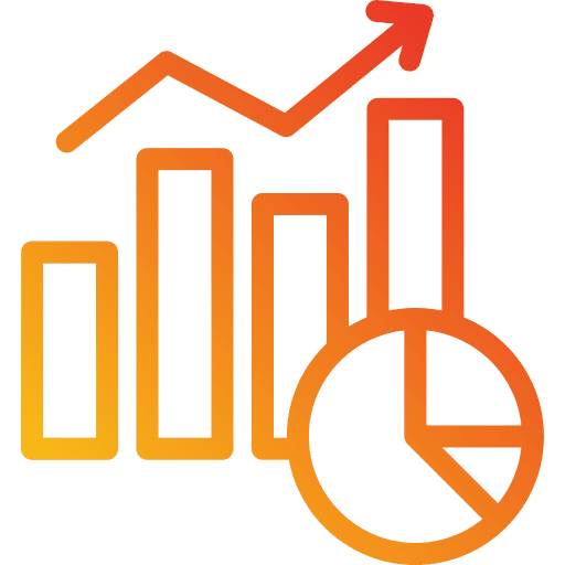 Statistics financial analysis analytics icon Statistics financial analysis analytics icon
