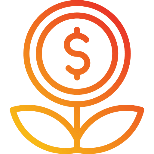 Investment bank dollar money icon Investment bank dollar money icon