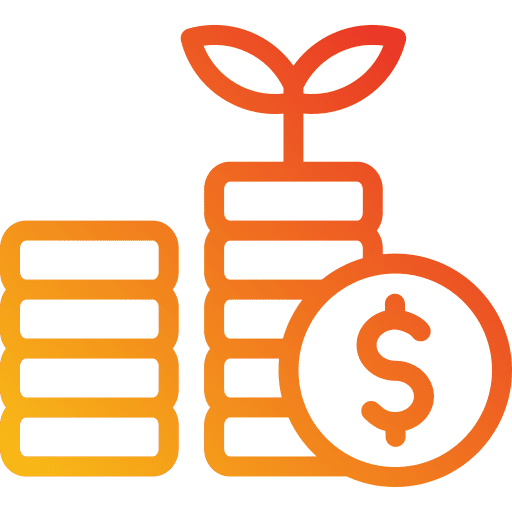 Return on investment profit stack money icon Return on investment profit stack money icon