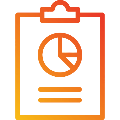 Analytics analysis document pie chart icon Analytics analysis document pie chart icon