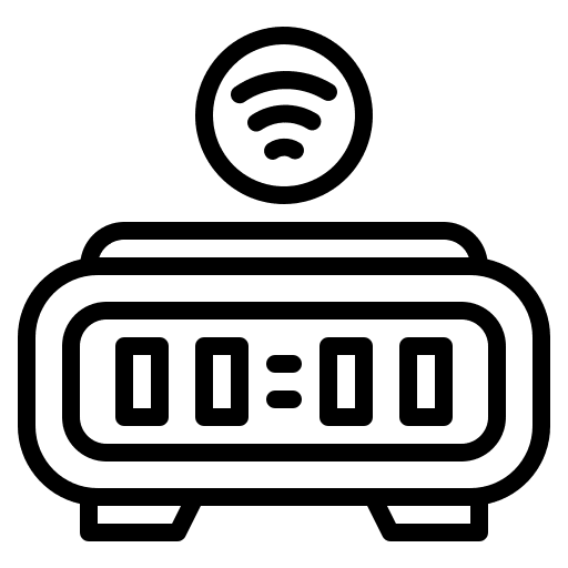 Digital clock digital clock time internet of things icon Digital clock digital clock time internet of things icon