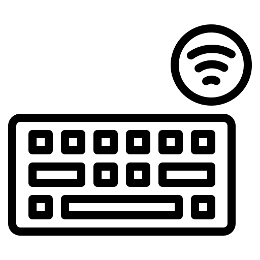 Keyboard smart technology internet of things wireless icon Keyboard smart technology internet of things wireless icon