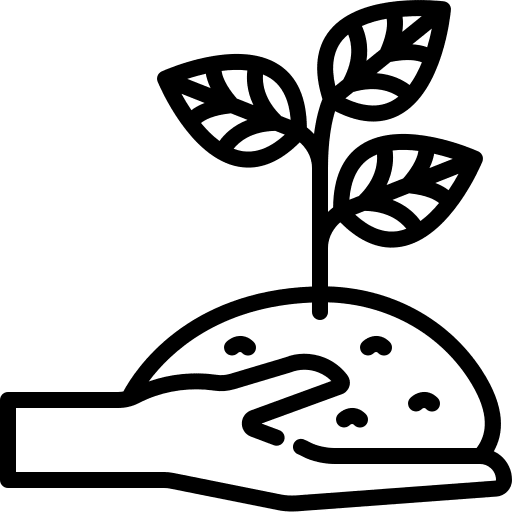 Plant sustainable farming and gardening plant icon