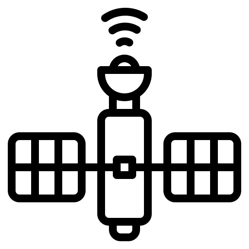 Satellite device satellite smart technology icon