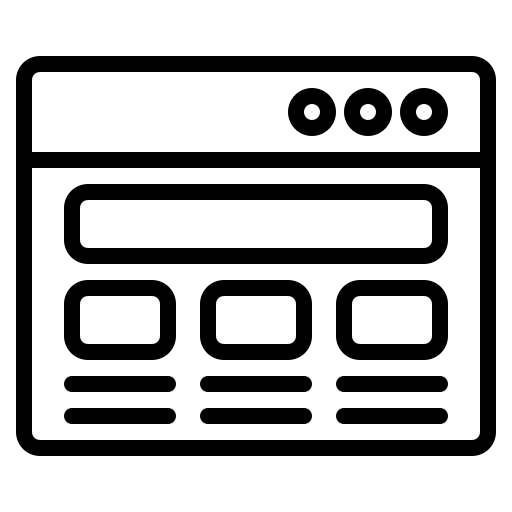 Wireframe website internet of things technology icon Wireframe website internet of things technology icon