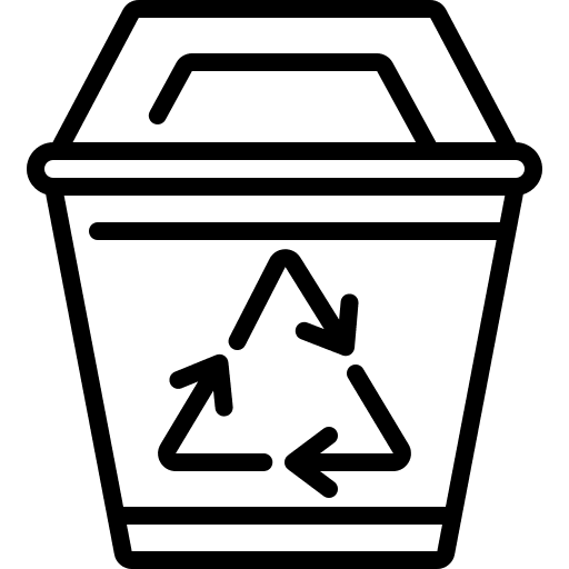 Recycle bin can rubbish waste icon Recycle bin can rubbish waste icon