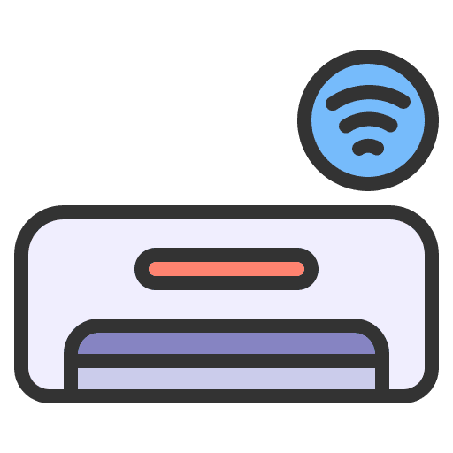 Air conditioner smart technology device air conditioner icon