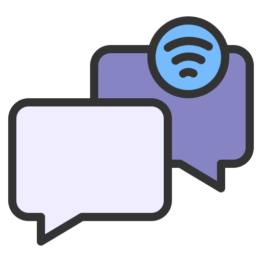 Chatting technology device chatting icon Chatting technology device chatting icon