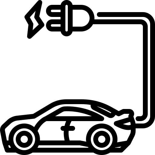 Electric car electric vehicle transportation eco friendly icon Electric car electric vehicle transportation eco friendly icon