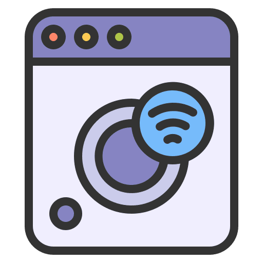 Smart washing machine laundry electronics smart technology icon