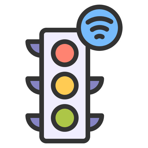 Traffic lights technology smart technology signaling icon