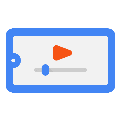 Mobile video play video player internet icon