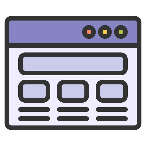 Wireframe website layout seo and web icon Wireframe website layout seo and web icon