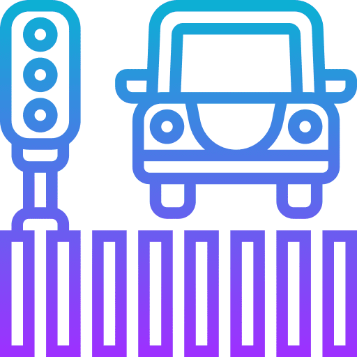 Pedestrian crossing street signaling transportation icon