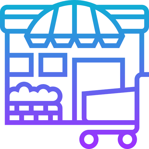 Shop supermarket stand shopping icon Shop supermarket stand shopping icon