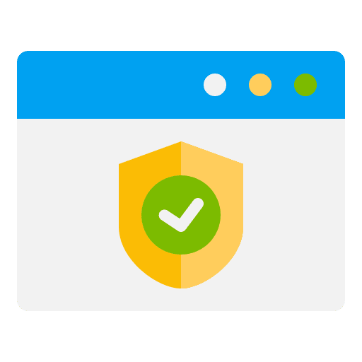 Web protection web programming security optimization icon Web protection web programming security optimization icon