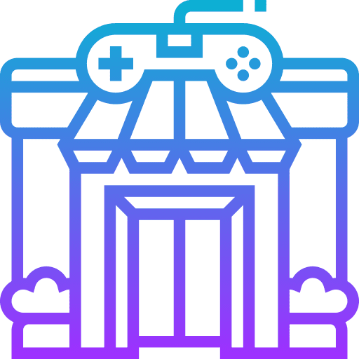 Game center buildings game center arcade icon Game center buildings game center arcade icon