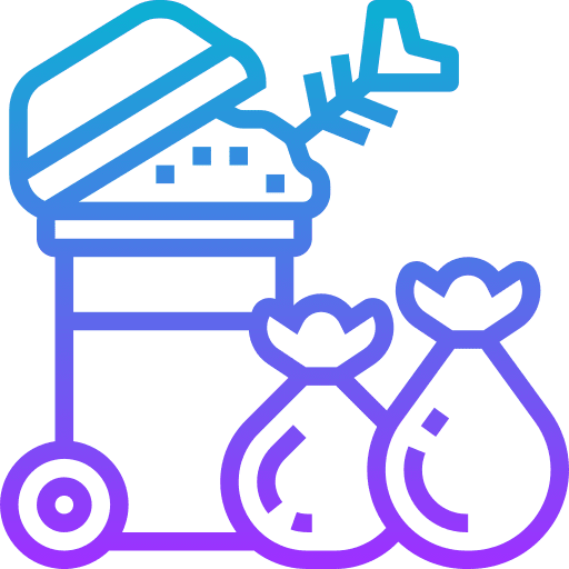 Garbage can basket food waste miscellaneous icon Garbage can basket food waste miscellaneous icon