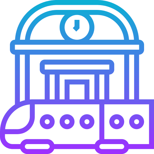 Train station sign railway signaling icon Train station sign railway signaling icon