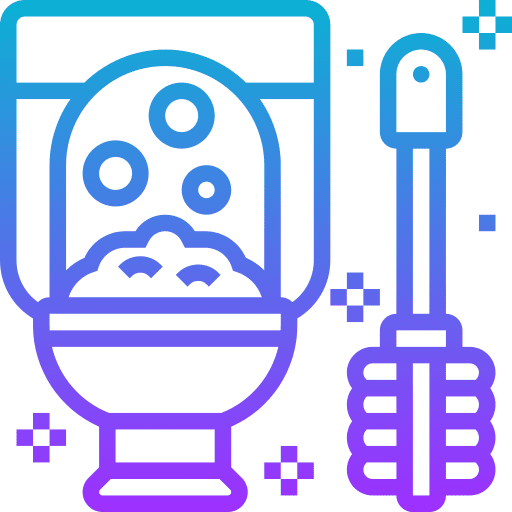 Bathroom hygienic plunger toilet brush icon Bathroom hygienic plunger toilet brush icon