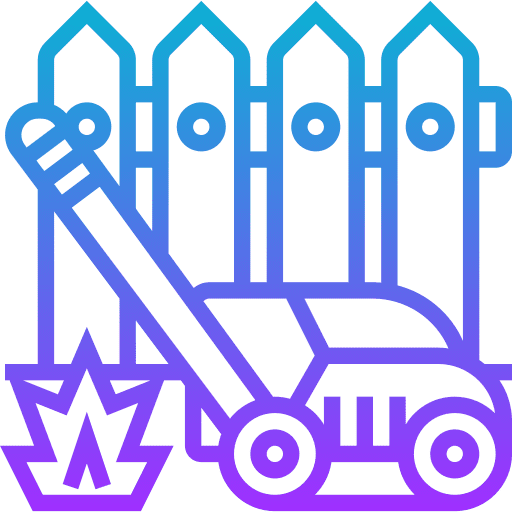 Lawn mower farming and gardening garden cleaning icon Lawn mower farming and gardening garden cleaning icon