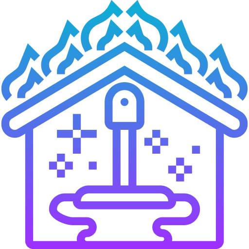 Burn flame fire furniture and household icon Burn flame fire furniture and household icon