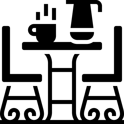 Coffee table coffee shop cafe chair icon Coffee table coffee shop cafe chair icon