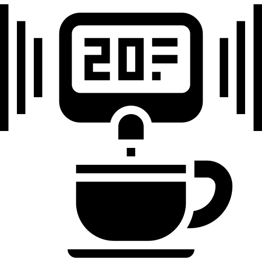 Thermometer coffee temperature coffee shop icon Thermometer coffee temperature coffee shop icon