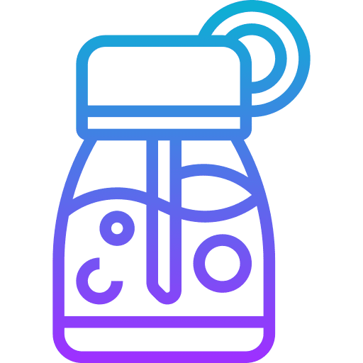 Water bottle refreshment mineral icon