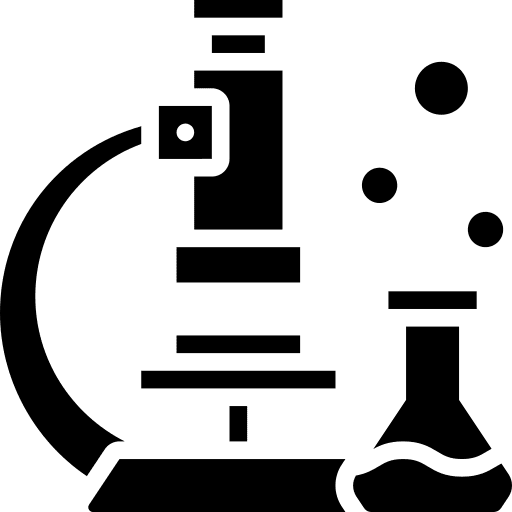 Drug laboratory medicine analysis icon