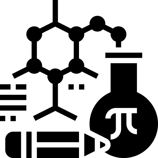 Scientific formula theory education icon