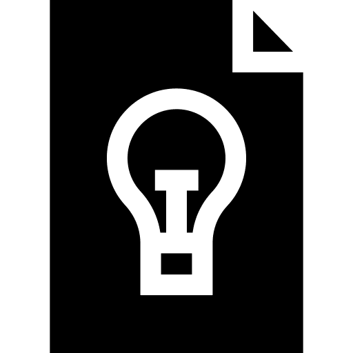 Idea art and design document file icon Idea art and design document file icon