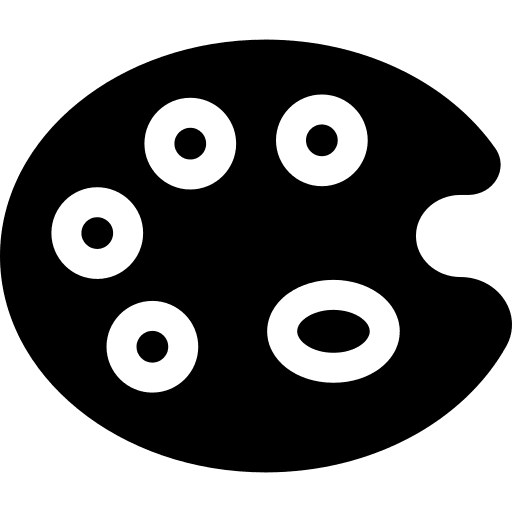 Paint palette color palette painting art icon Paint palette color palette painting art icon