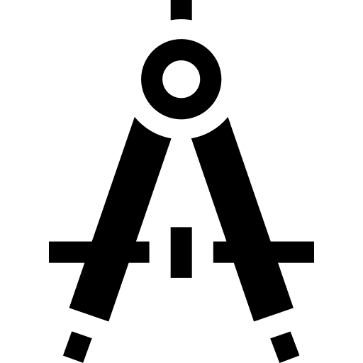 Compass measurement drawing compass icon Compass measurement drawing compass icon